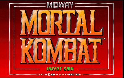 Mortal Kombat (rev 5.0 T-Unit 03-19-93) Title Screen